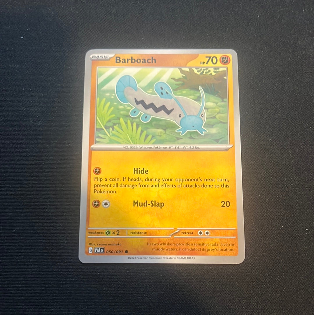Paldean Fates: Barboach #50 Paldean Fates: Barboach #50